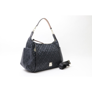 7637 百合エンボスショルダーソフトタッチ2ウェイショルダーバッグ