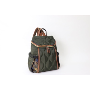 3053<br>オニオンキルティング<br>タータンチェックコンビ<br>スリムデザインリュック