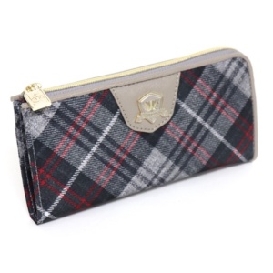 3561<br>タータンデザイン<br>L字ジップウォレット
