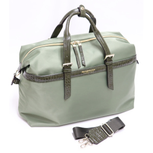 4108<br>クロコ型押しナイロンコンビ<br>ボストンバッグ