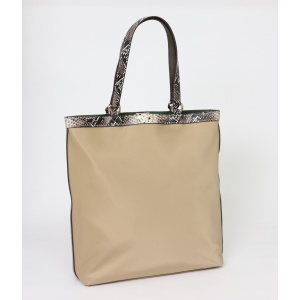 4109<br>はっ水ナイロン<br>革付属A4トートバッグ