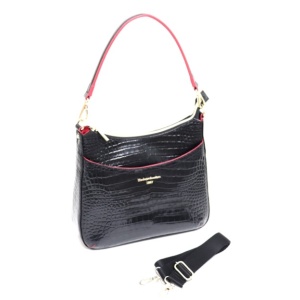 4838<br>クロコダイル型押しレザー<br>2Wayショルダーバッグ