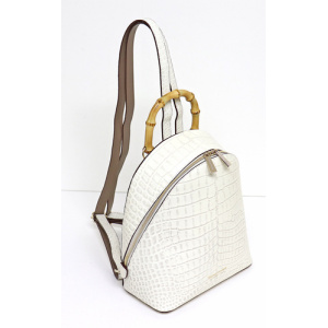 4842<br>クロコダイル型押しレザー<br>バンブーリュック