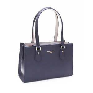 4853<br>サフィアーノレザー<br>2Wayバイカラートートバッグ