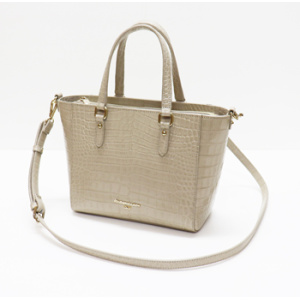4890<br>クロコダイル型押し<br>2Wayハンドバッグ