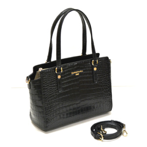 4894<br>クロコダイル型押しレザー<br>2Wayトートバッグ