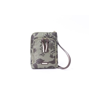 7612<br>フラワープリント<br>Ⅼ字ポーチ