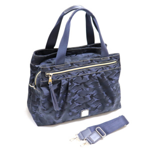 7975<br>はっ水ジャガード<br>両アオリボストンバッグ