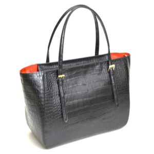 CA-79<br>クロコダイル型押しレザー<br>ビッグトートバッグ『C-ヴォヤージ』