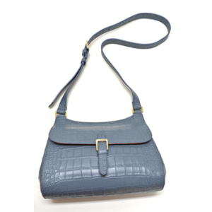 CA-86<br>クロコダイル型押しレザー<br>ショルダーバッグ『ホリデイ』