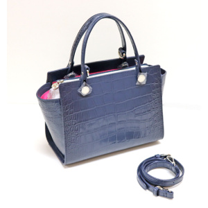 CA-96<br>クロコダイル型押し<br>2Wayハンドバッグ