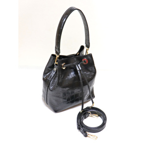 CA-99<br>クロコダイル型押し<br>2Way巾着バッグ